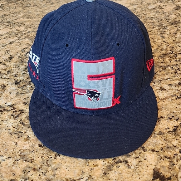Patriots New Era Navy Championships Hat - Picture 1 of 8